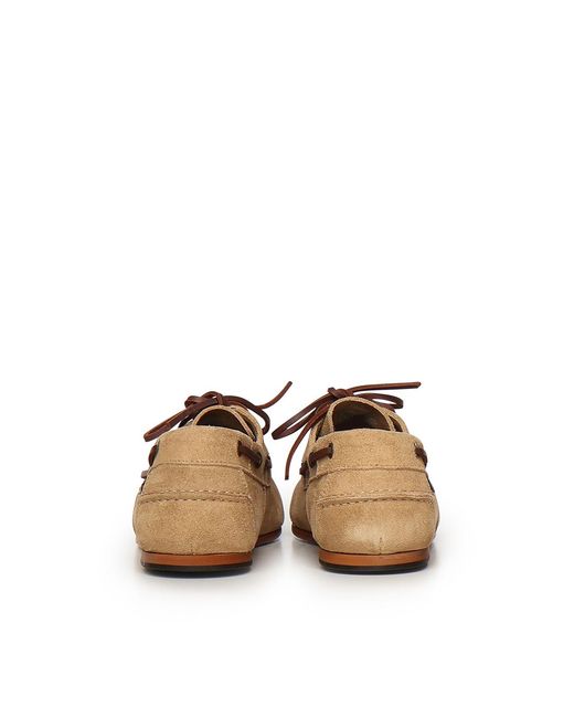 Sebago Brown Owen Tumbled Suede Loafers for men