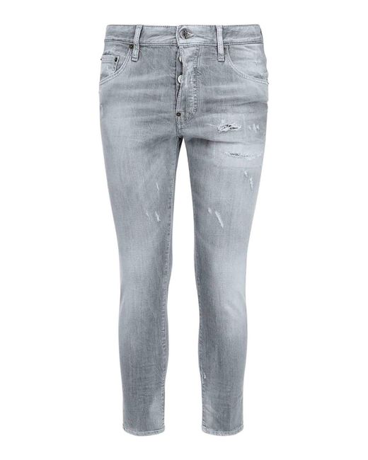 DSquared² Gray Jeans Skinny for men