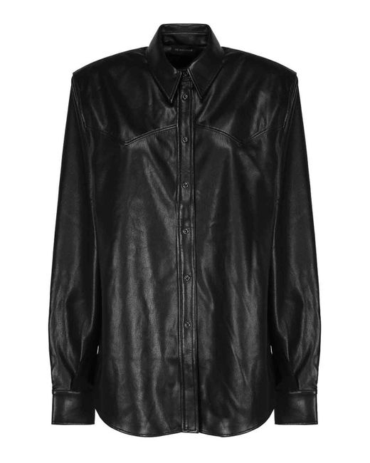 ANDAMANE Black Leather Jacket