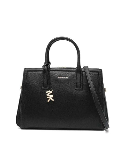 Michael Kors Black Laila Medium Satchel Bag