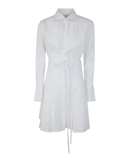 Patou White Belted Chemisier