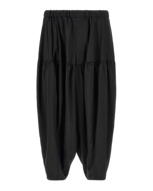 Comme des Garçons Black Barrel Leg Pants for men