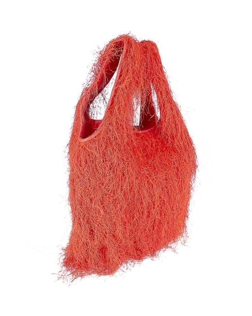 Dries Van Noten Red Clutch