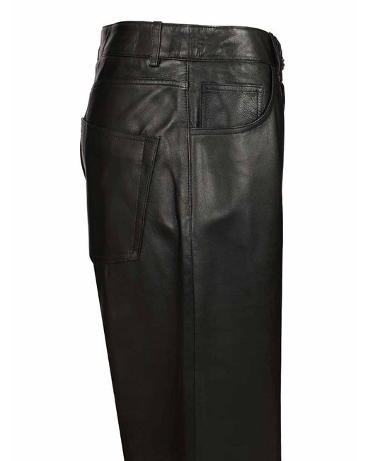 Arma Black Polly Leather Trousers