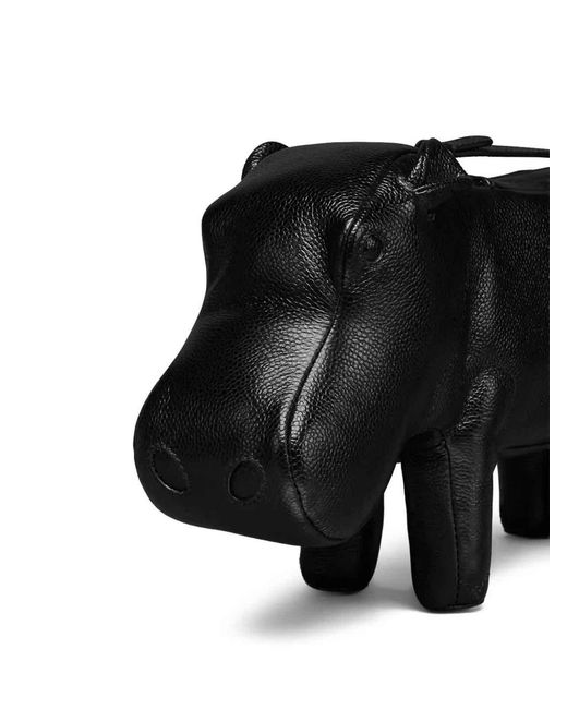 Thom Browne Black Hippo Baguette Bag for men