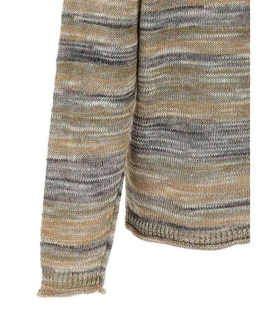 Roberto Collina Gray Moulin Sweater for men