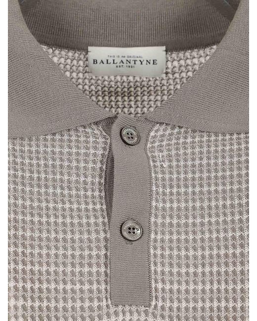 Ballantyne Gray Polo T-Shirt for men