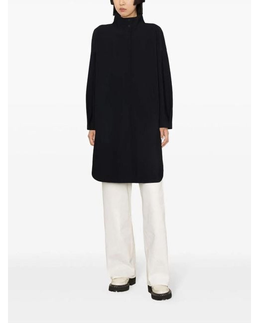 Herno Blue First-Act Pef High-Neck Coat