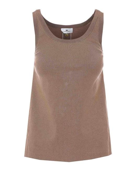 Elisabetta Franchi Brown Top