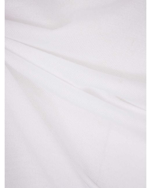 Kiton White Crewneck Sweater for men