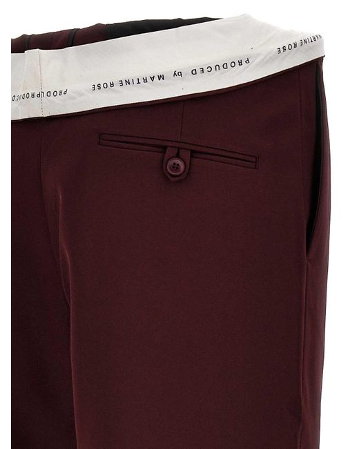 Martine Rose Rolled Waistband Tailored Pants for men