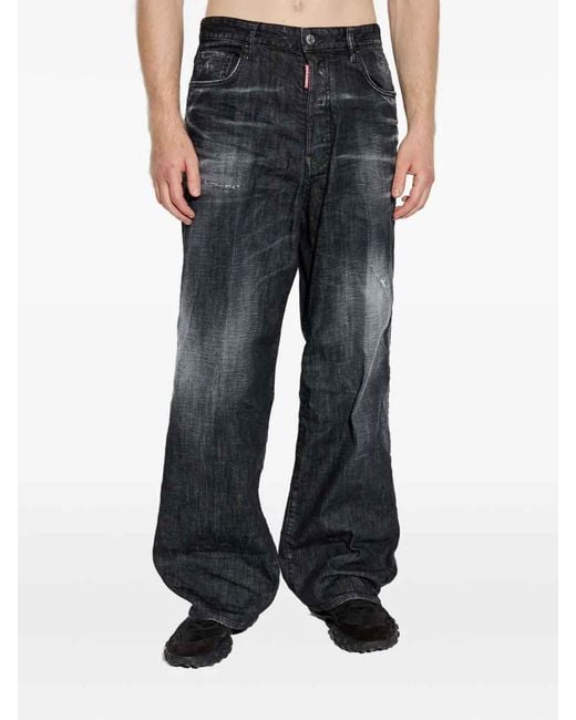 DSquared² Blue Pants 5 Pockets for men