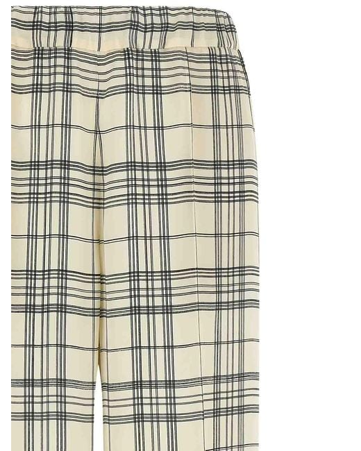 Jil Sander White Fluid Viscose Pants