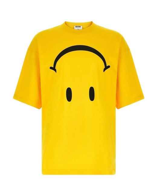 Moschino Yellow Smiley' T-Shirt for men