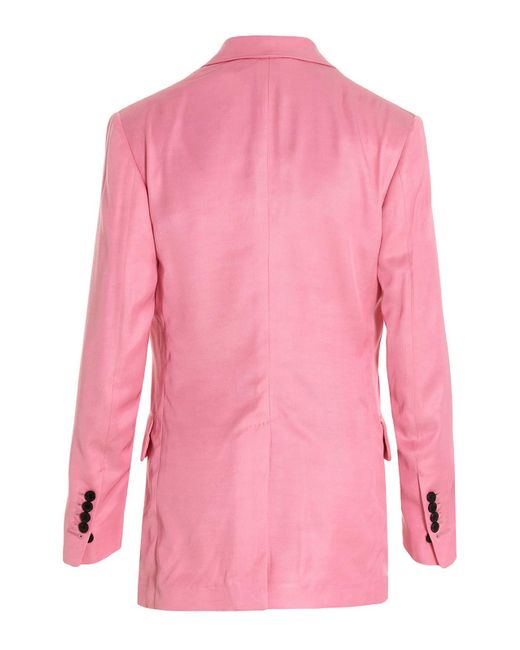 Tom Ford Pink Double Breasted Blazer Jacket