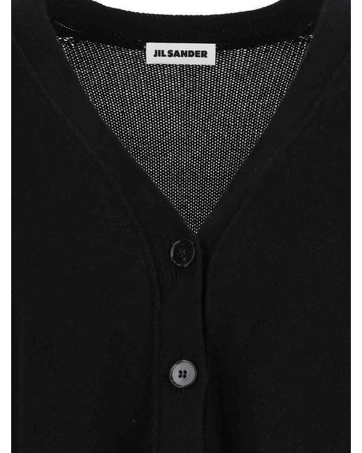 Jil Sander Black Cardigan