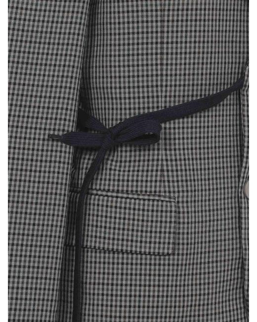 Balenciaga Gray Wrap Tailored Jacket