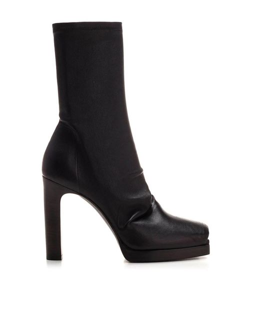 Rick Owens Black Pull-On Cheri Boots