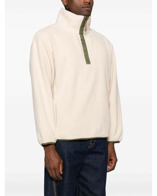 A.P.C. White Zip-Up Sweatshirt for men
