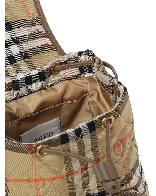 Burberry Natural Mini Horseshoe Backpack