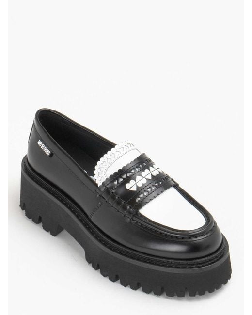 Moschino Black Loafers