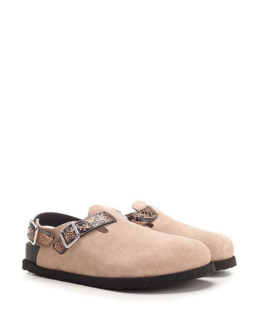 Birkenstock Tokio Cazador With Snake Leather 1774 in Natural for
