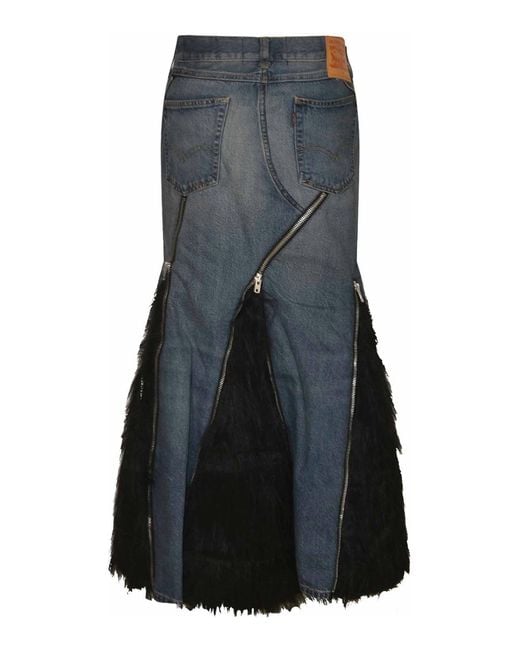 Junya Watanabe Blue Skirt