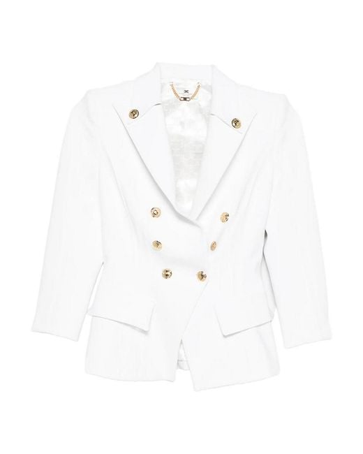 Elisabetta Franchi White Jacket