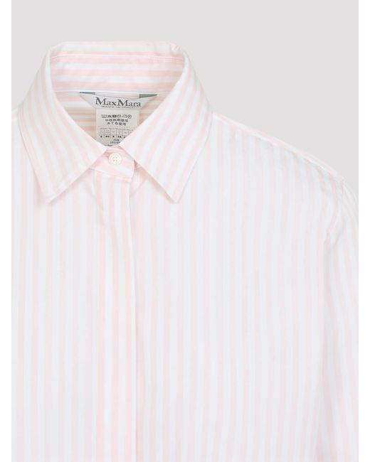 Max Mara White Accenni Striped Shirt
