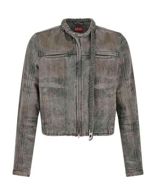 DIESEL Gray D-Vulmar-Fsi Jacket for men