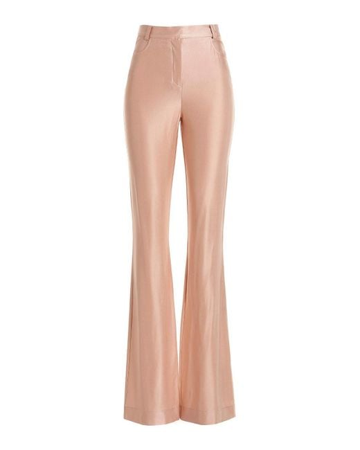 Alexandre Vauthier White Shiny Stretch Pants