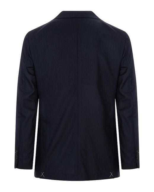 Montecore Blue Double-Breasted Jacket for men