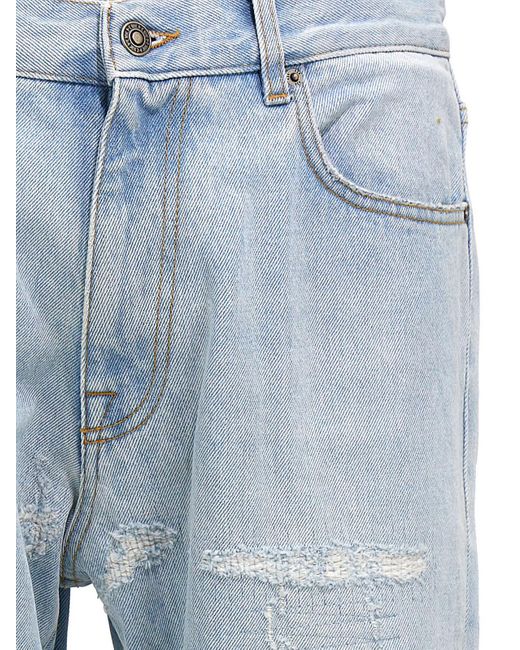 424 Blue baggy Jeans for men