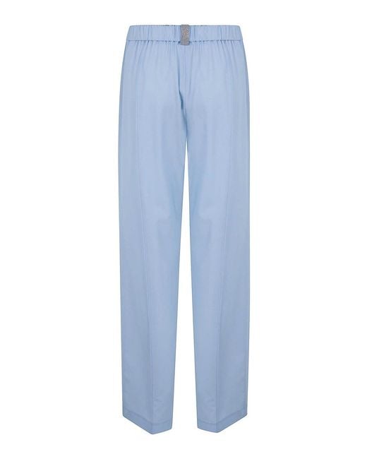 Fabiana Filippi Blue Campagna Classic Trousers