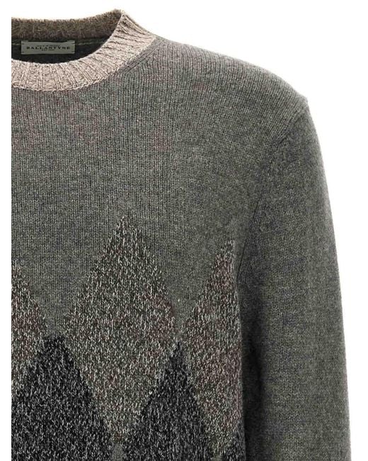 Ballantyne Gray Sweater for men