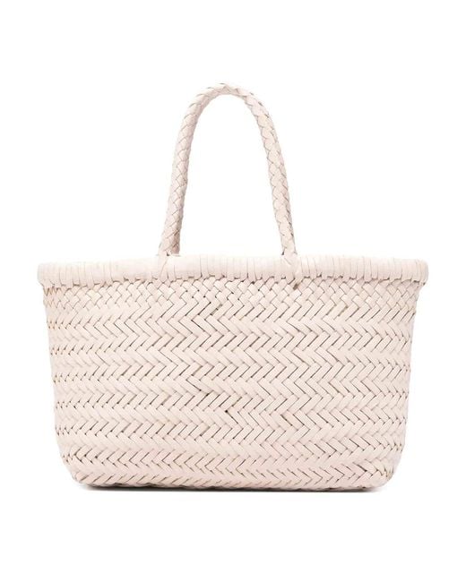 Dragon Diffusion Natural Mini Flat Gora Handbag