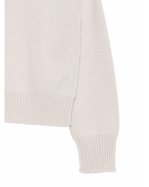 Vanisé White High Neck Pullover