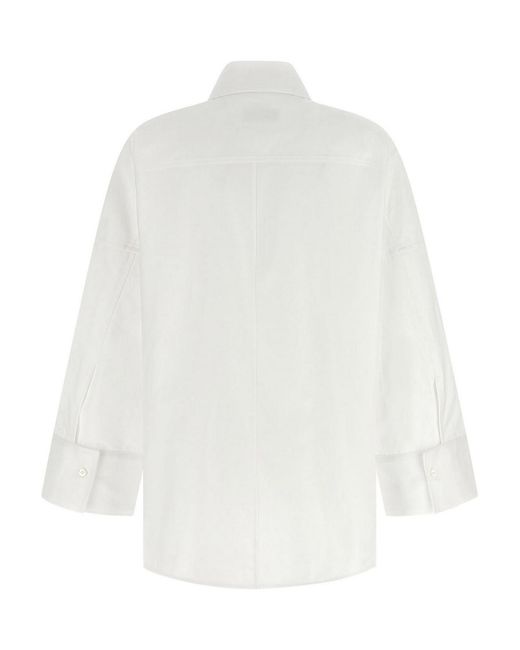 Alberto Biani White Cotton Shirt