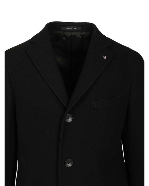 Tagliatore Black Bruce Coat for men