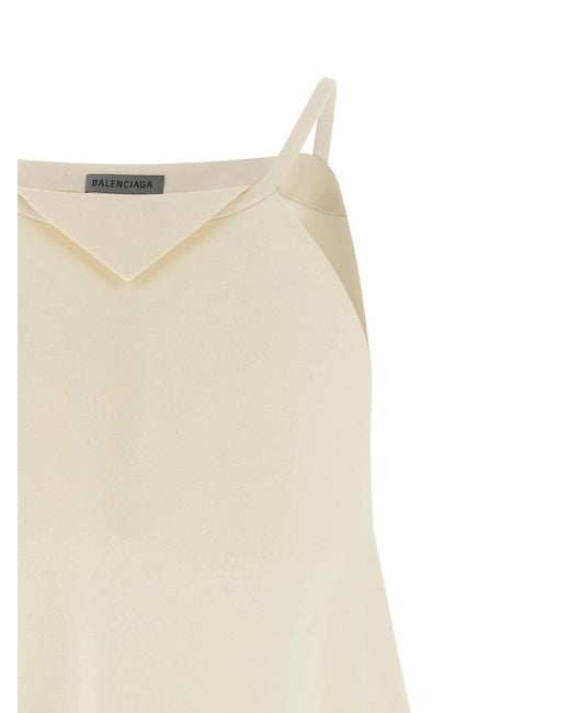 Balenciaga White A Sciarpa Top