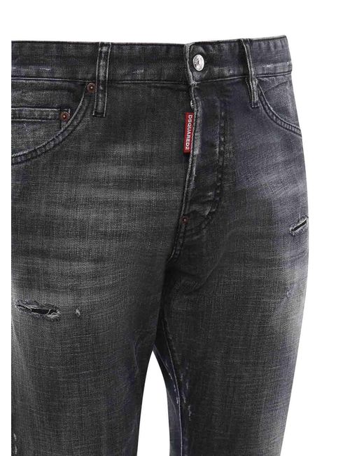 DSquared² Blue Stretch Cotton Denim Jeans for men