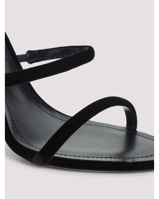サンダル・ミュール Rene Caovilla Rene Caovilla Velvet Snake Sandals Rene Caovilla Ren Caovilla Velvet Snake Sandals in Black | Lyst