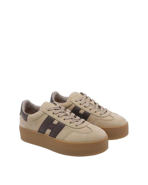 Hogan Brown Cool Sneakers
