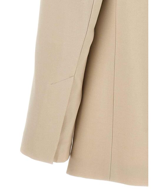 Helmut Lang Natural Logo Band Blazer