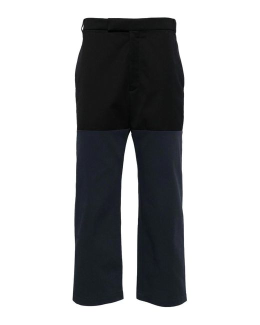 Thom Browne Black Unconstructed Combo Straight-leg Trousers for men