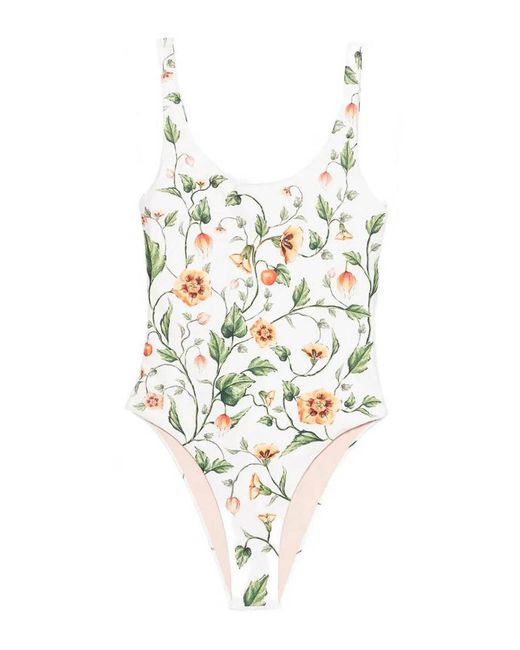Agua Bendita White 'Gema Uchuva' One-Piece Swimsuit