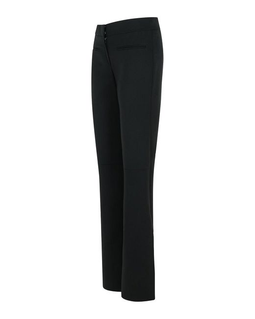 Courreges Black Wool Blend Pants