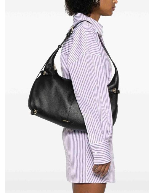 Coccinelle Black Handbag Grained Leather