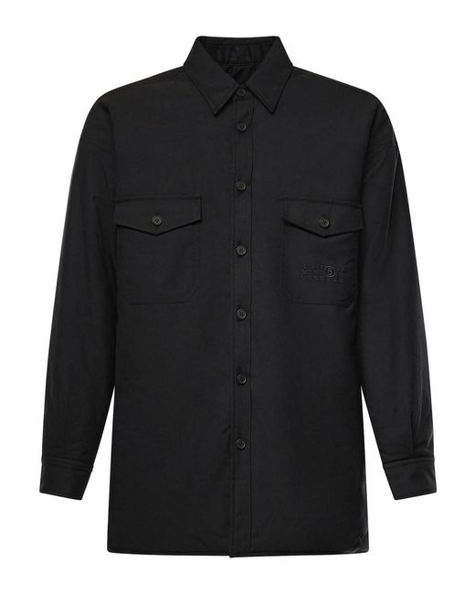 MM6 by Maison Margiela Black Wool Blend Shirt for men