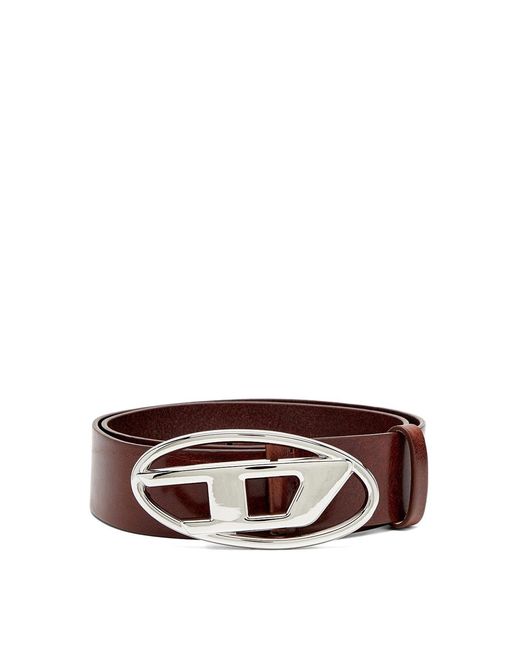 DIESEL Brown Dark Leather Belt